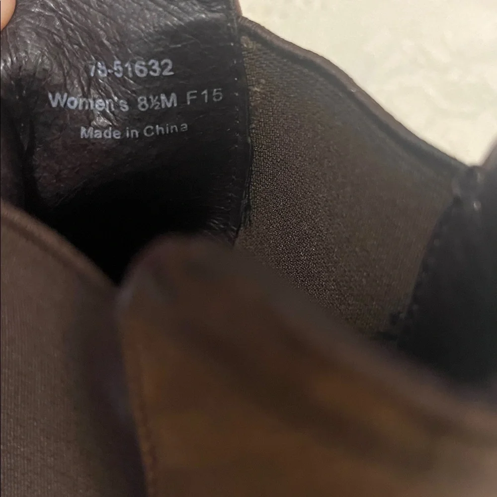 Johnston & Murphy Flex Sole Slip On Brown Distressed Leather Ankle Chelsea Boots